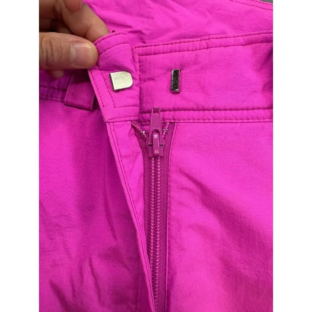 Vintage 80s 90s Tyrolia by Head Neon Hot Pink Ski Snow Pants Girl’s 10 Celtech - Picture 5 of 12
